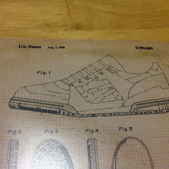 Distressed, antiqued look prints showing patents - Picture 7 of 8